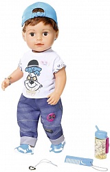 Интерактивная кукла Baby born - Братик 2019, 43 см (Zapf Creation, 826-911) - миниатюра